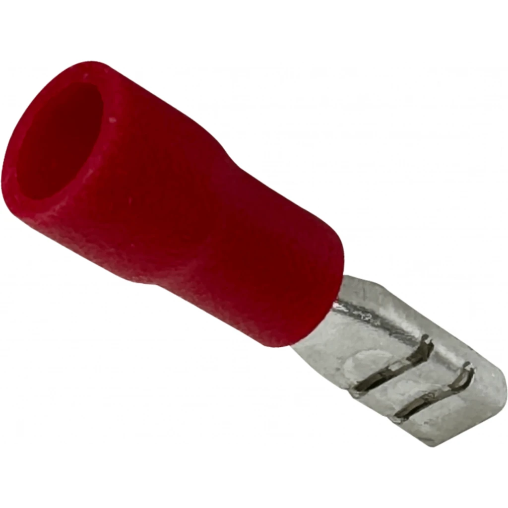 Imagen 2 de 2,8x0,3mm 100u. Rojo Hembra Semi-Aislado Faston 0,5-1,5mm2 FDD1.25-110