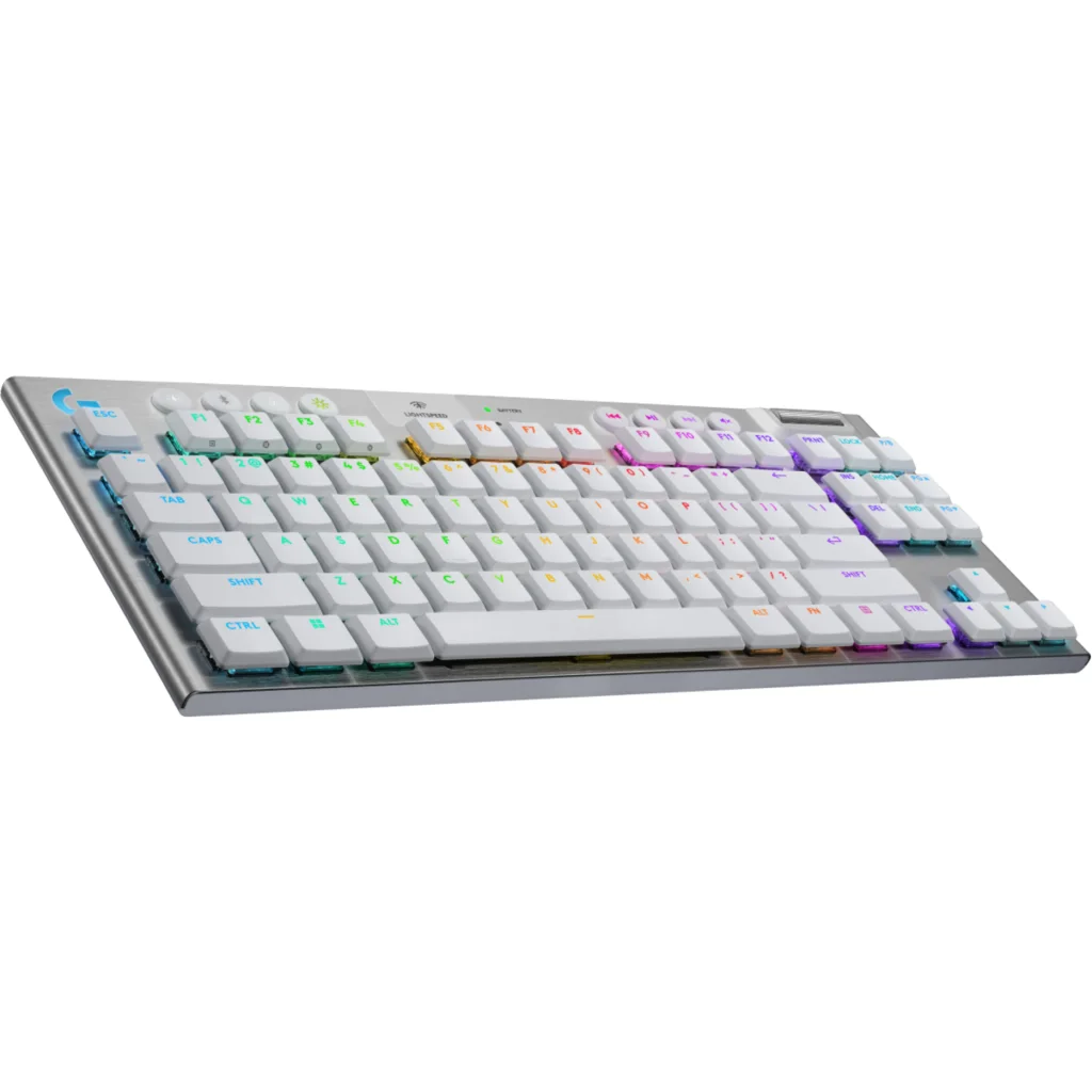 Imagen 2 de Teclado Gamer Logitech G915 X LIGHTSPEED TKL Inalámb. Inglés Switch Táctil Blanc