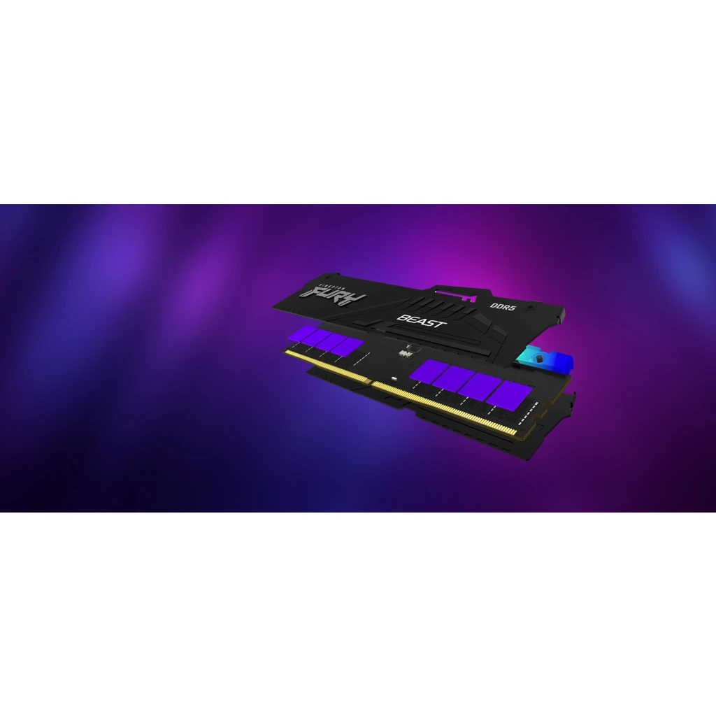 Imagen 11 de Memoria RAM 16GB DDR5 6400MHz DIMM CL32 1.4v 288p Kingston FURY Beast RGB Expo 