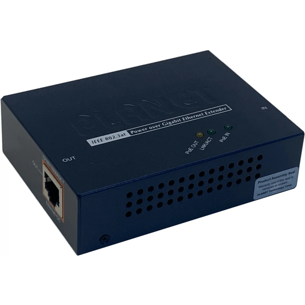 Imagen 1 de Extensor Ethernet Planet POE-E201 IEEE 802.3at 10/100/1000 2*RJ-45 26W