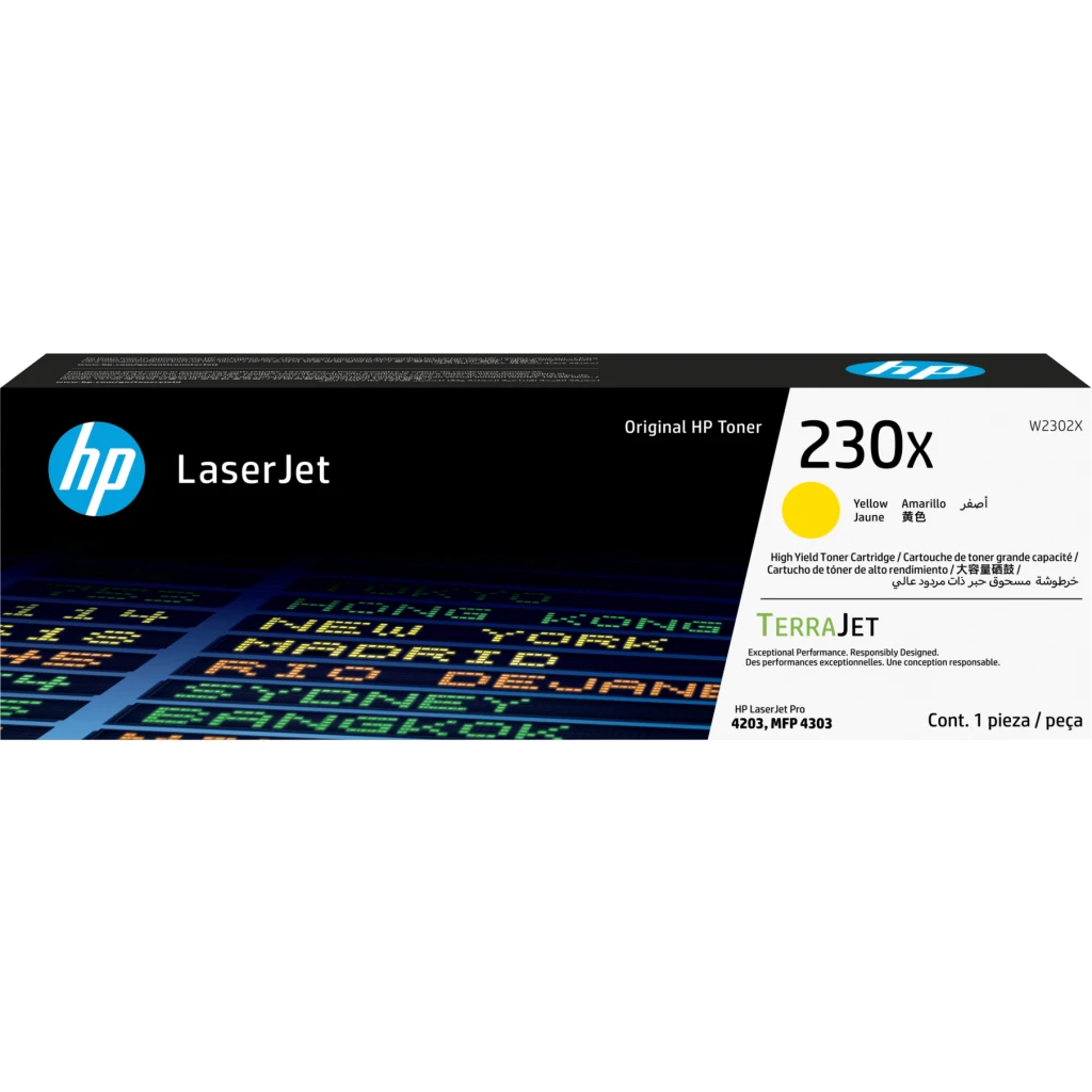 Toner HP 230X AMARILLO para LJ Pro4201/4203/4301/4303, 5500 Páginas