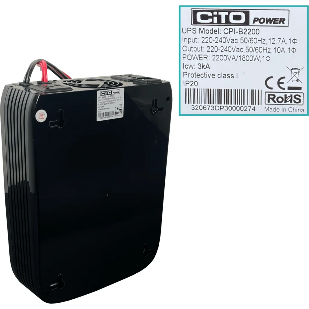 Imagen 5 de CITO 1800W 90-280VAC UPS req-Bat-24VDC inversor Onda-Modificada 15ms
