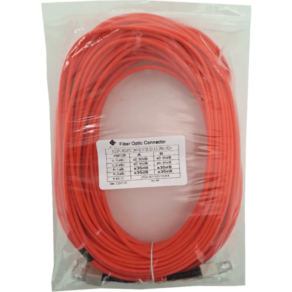 25mt SC-SC OM1 MultiModo MM Duplex Jumper Fibra 62.5/125um 3mm LSZH