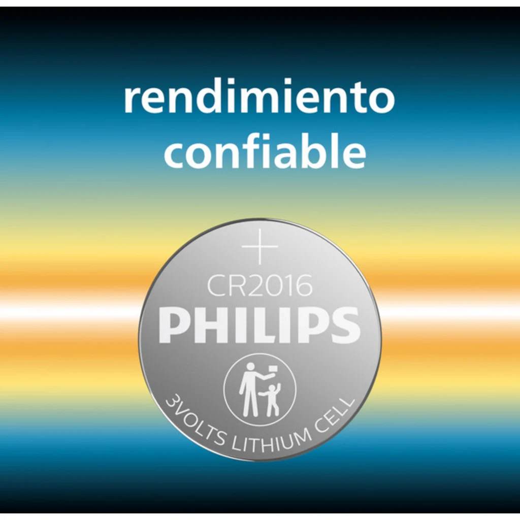 Imagen 2 de Pila CR2016 Philips, 5 Unidades