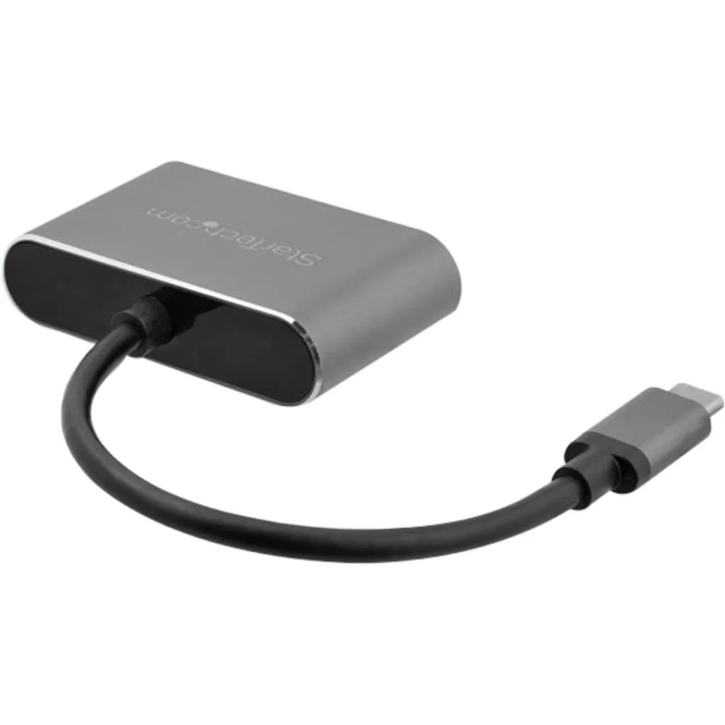 Imagen 3 de Adaptador USB-C Macho a VGA Hembra / HDMI Hembra 4K 30 Hz Material de Aluminio