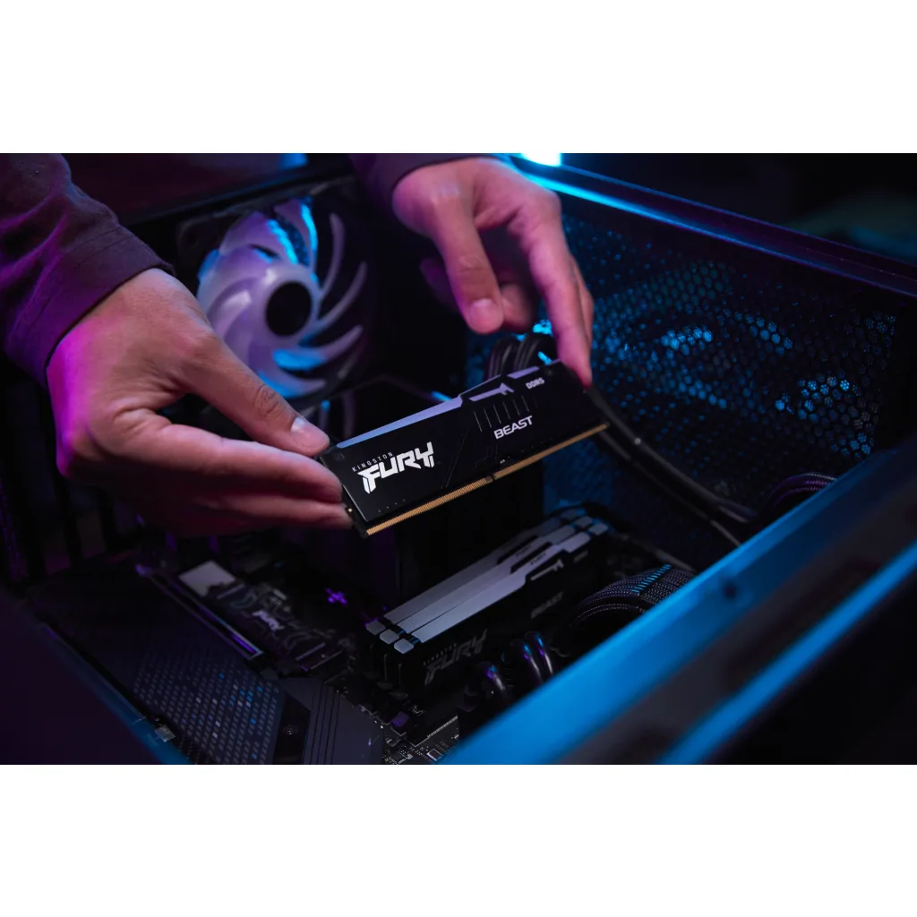 Imagen 16 de Memoria RAM 16GB DDR5 6400MHz DIMM CL32 1.4v 288p Kingston FURY Beast RGB Expo 