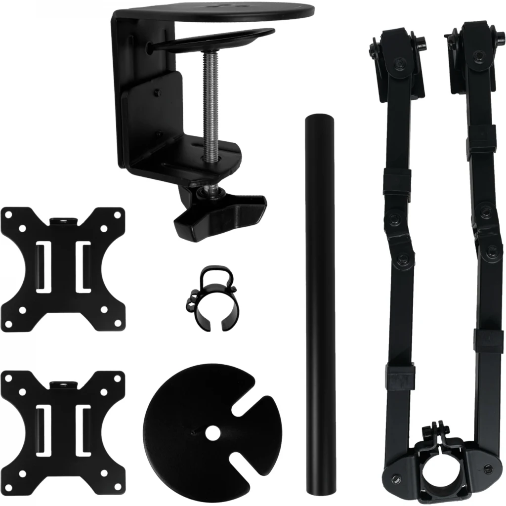Imagen 5 de KLIPXTREME Soporte 2-monitores 13-32pulg Brazo Articulado 360o 8kg