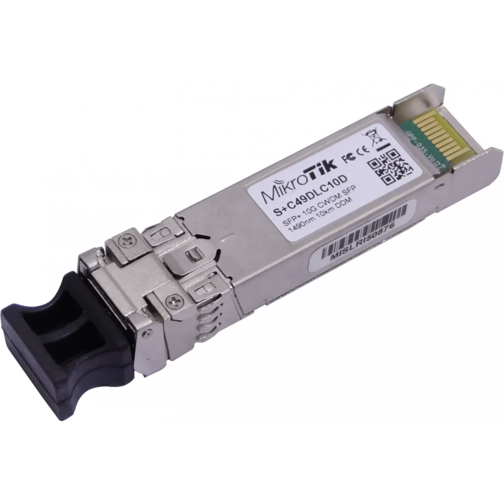 Imagen 1 de MIKROTIK SFP+ CWDM module 10G SM 10km 1490nm LC-connector DDM
