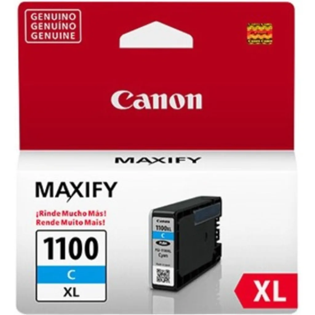 Cartucho de Tinta Canon PGI-1100XL Cyan InyTinta Maxify MB2010 / MB5310 / MB2710
