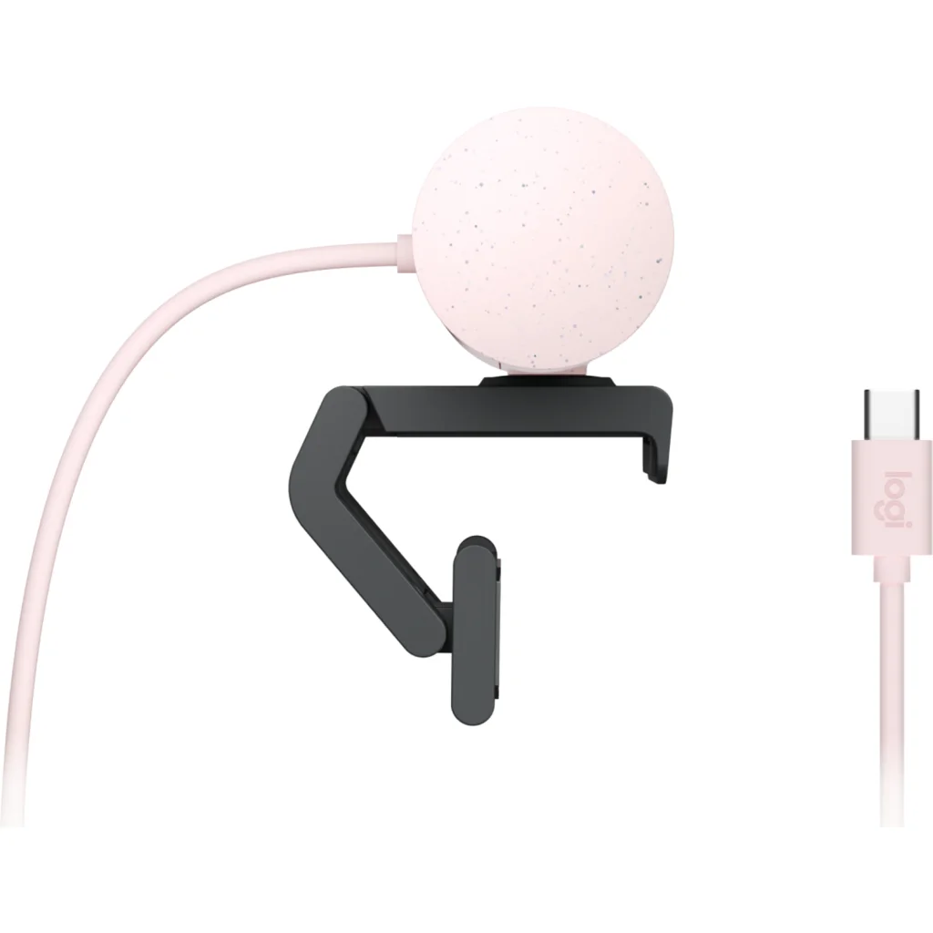 Imagen 2 de Cámara Web Logitech Brio 500 4mp Full HD 1080p Micrófono Integrado USB-C Rosado