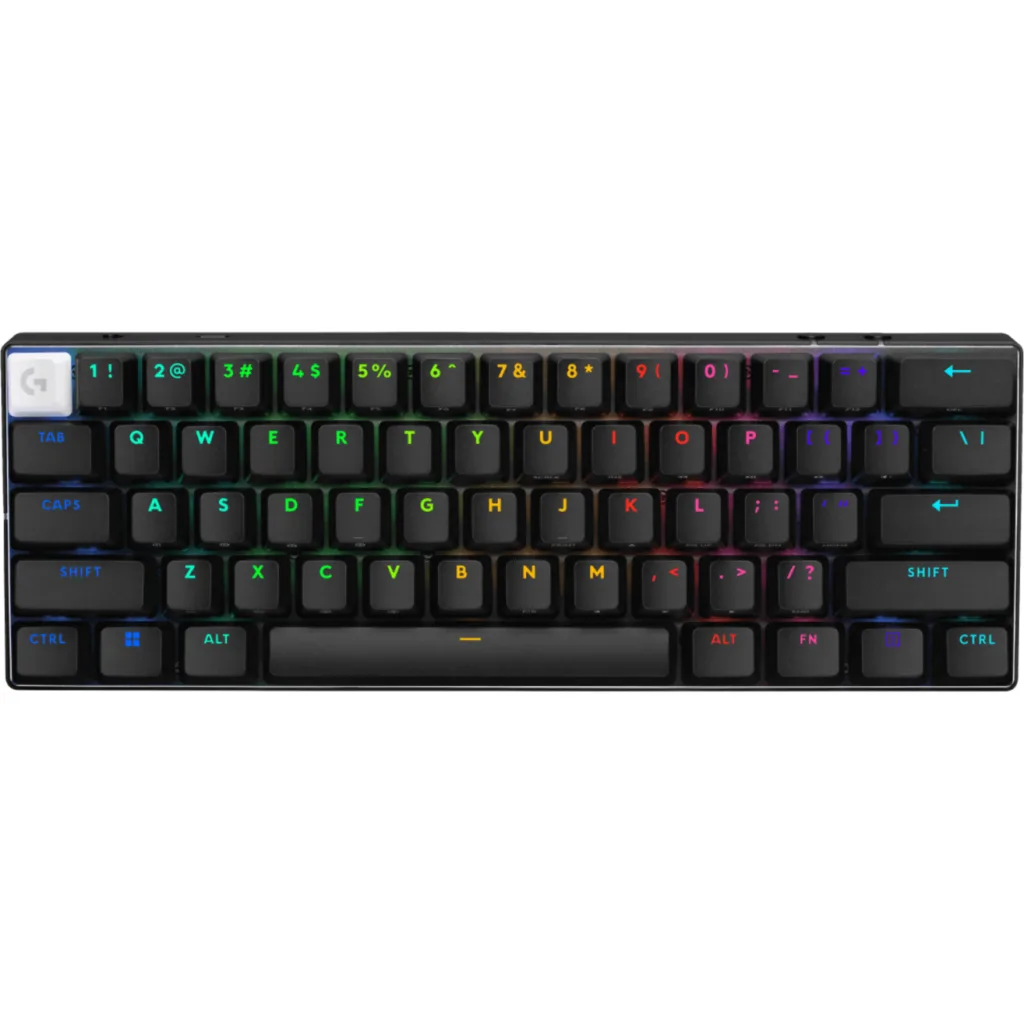 Teclado Gamer Inalámbrico Logitech PRO X60 Inglés Switch Táctil RGB Negro