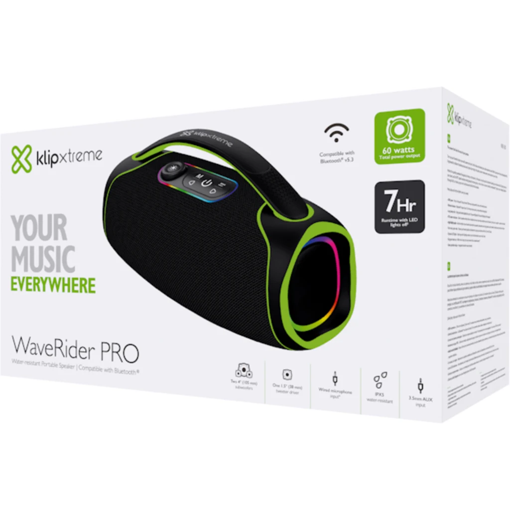 Imagen 11 de Klip Xtreme - Boombox speaker - Black - KBB-500