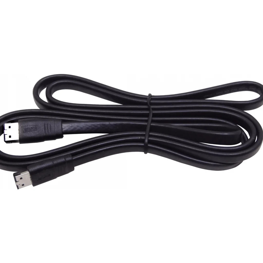 Imagen 1 de Cable Datos eSATA-eSATA 180cm 1,80mt Negro para Disco Duro Externo