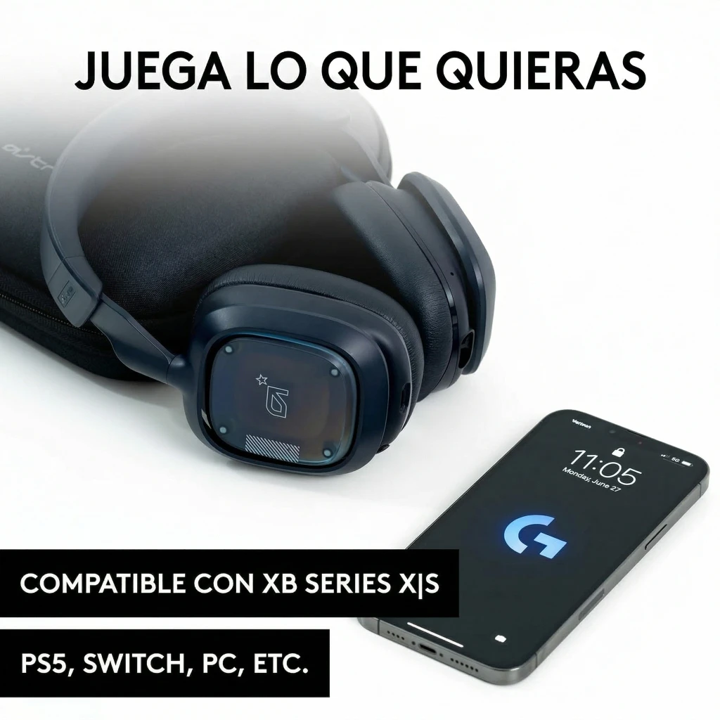 Imagen 1 de Audífonos Gamer Inalámbrico Logitech Astro  A30 Lightspeed 2.4GHz PS Navy Blue