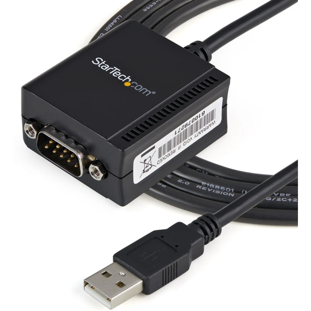 Imagen 3 de Adaptador USB 2.0 Tipo-A a Serial DB-9 RS232 Cable 1.8mt Negro - StarTech