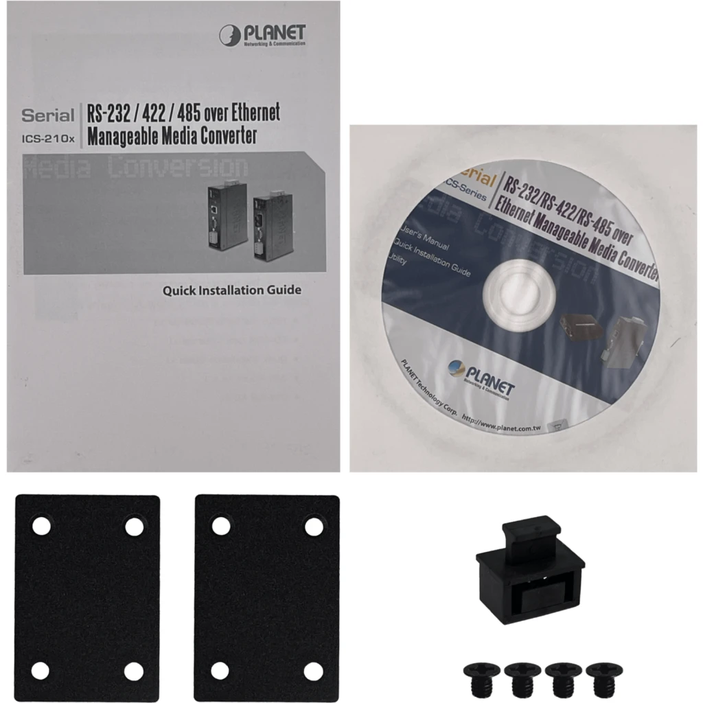 PLANET Industrial 1-SFP RS232 RS422 RS485 DB9 req12-48V SerialEthernet