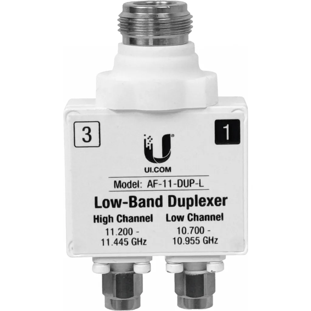 UBIQUITI 10,7-11,0/11,2-11,5GHz 2-SMA-M 1-N-H Multiplexor para AF-11
