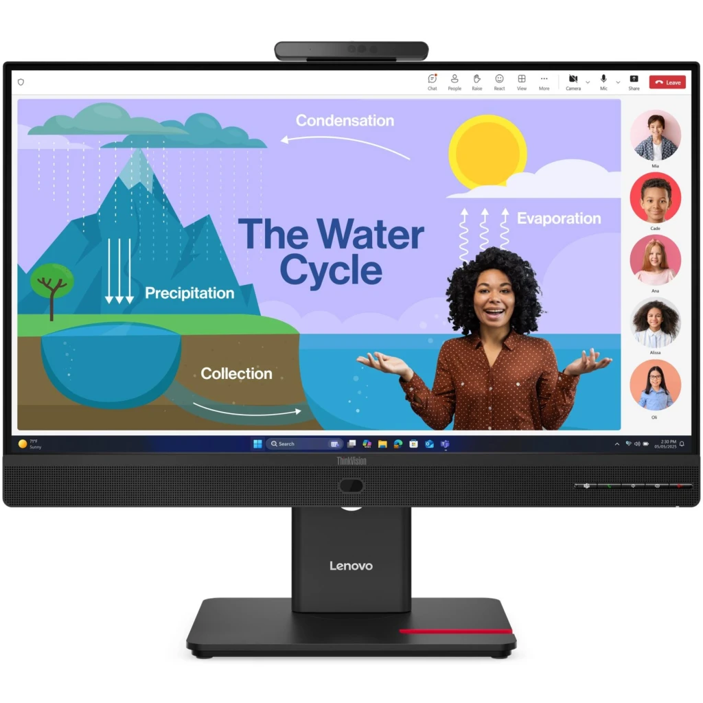 Imagen 2 de Monitor Lenovo ThinkVision T24D-4v 23.8" FHD1920*1080IPS LAN DP HDMI USB-C 120Hz