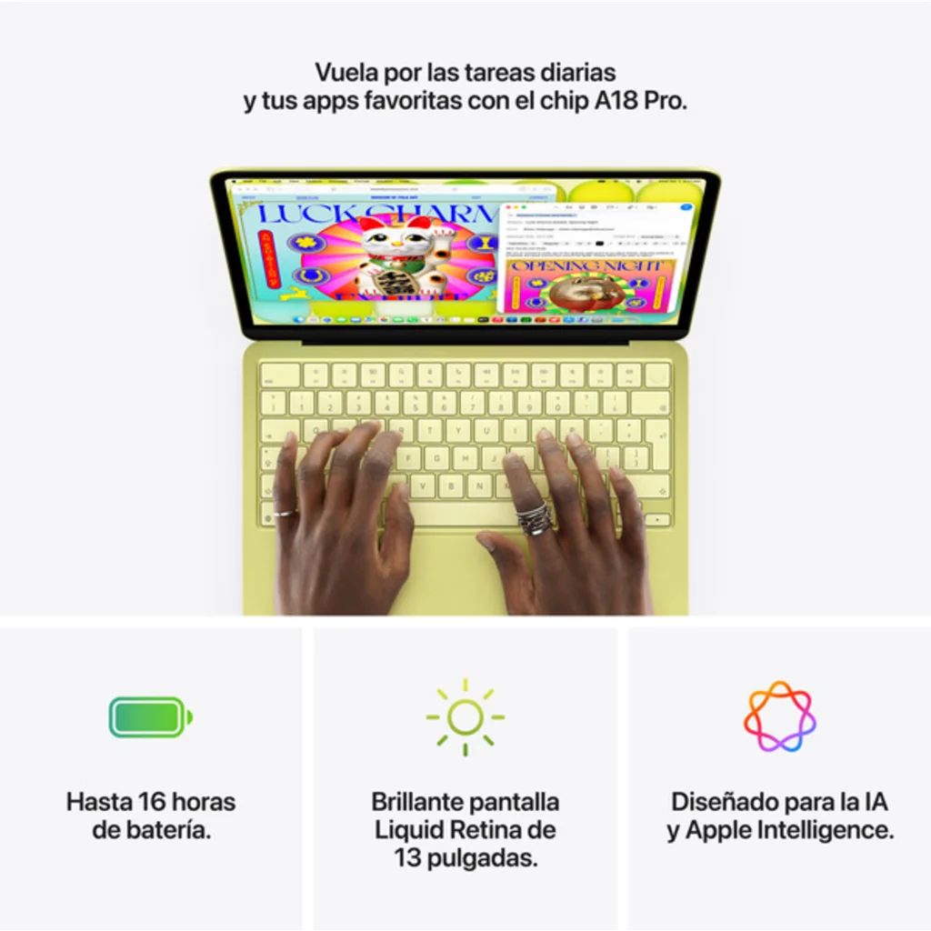 Imagen 1 de MacBook Neo 13/ A18 6C/ GPU 5C/ 8 RAM/ 256GB plata