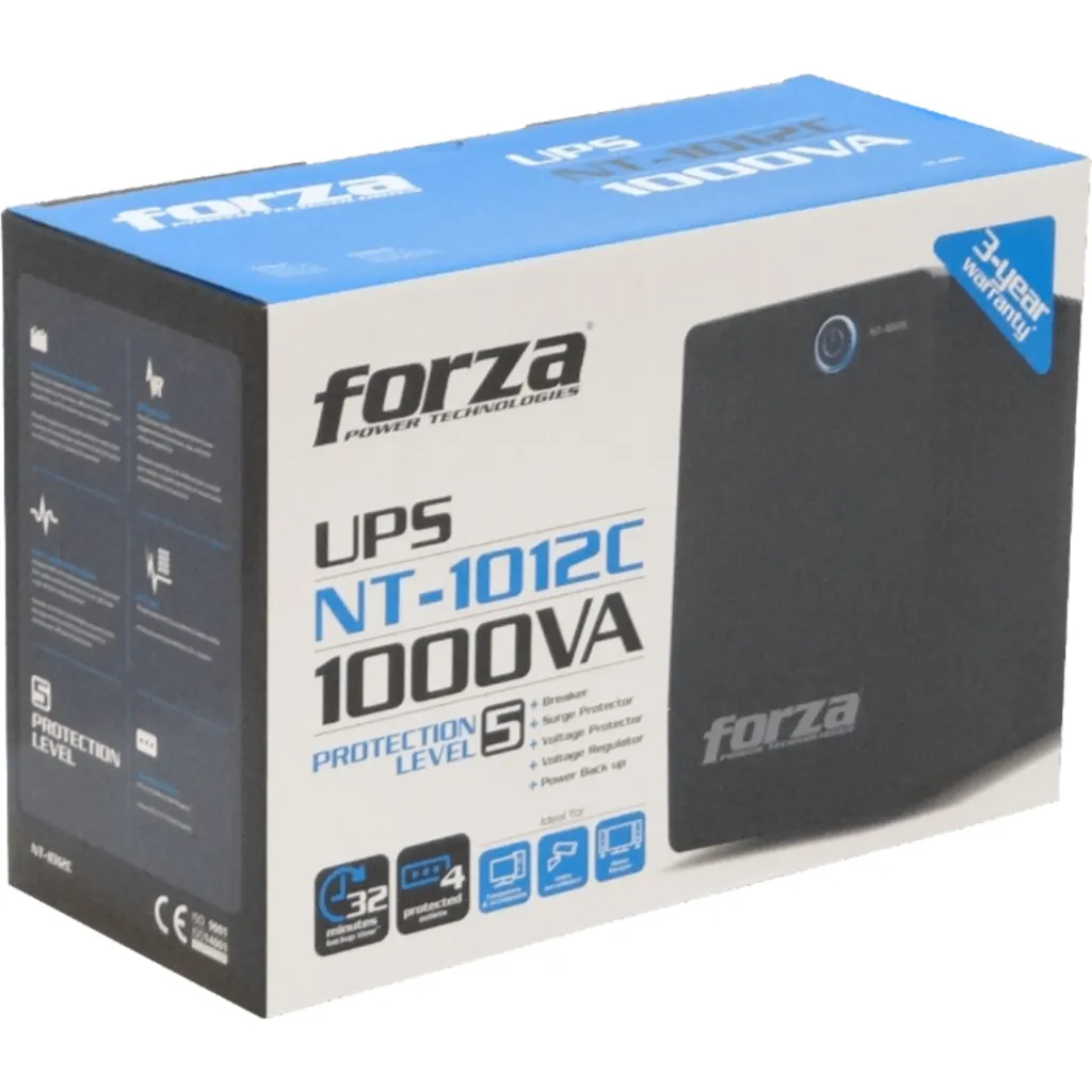 Imagen 3 de UPS Forza NT-1012C 1000VA500W 220V Interactiva 4-Italian  RJ11 45-65Hz