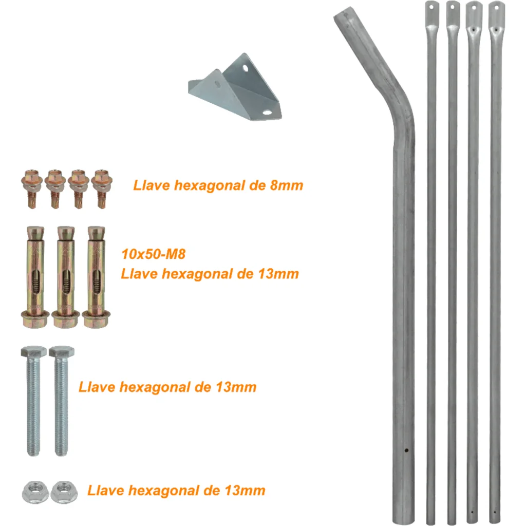 Imagen 1 de 120cm Soporte Tripode Zincado Pintado-UV 2-patas/120-200cm