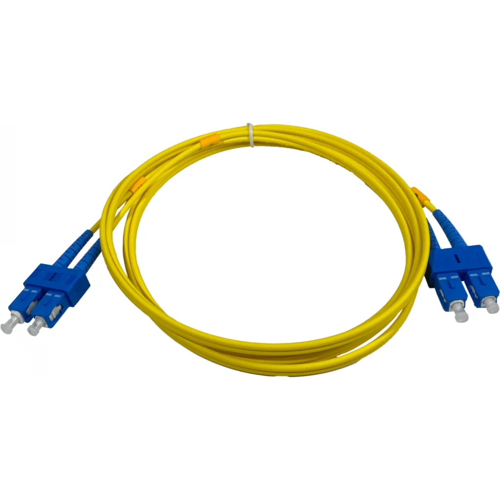 Imagen 1 de 2mt SC-SC/UPC MonoModo SM Duplex Jumper Cable Fibra 9/125um 3mm