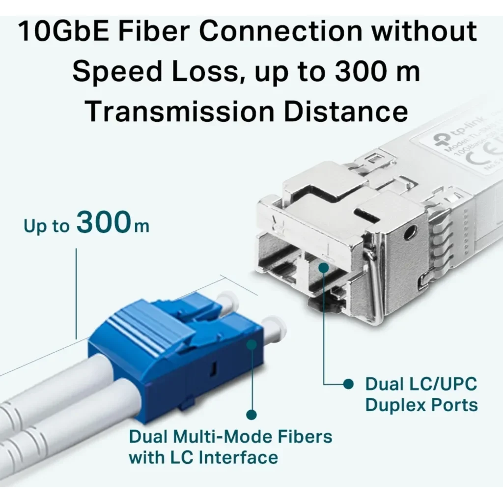Imagen 2 de TP-Link TL-SM5110-SR - Modulo de transceptor SFP+ - 10 GigE - 10GBase-SR - LC/UP