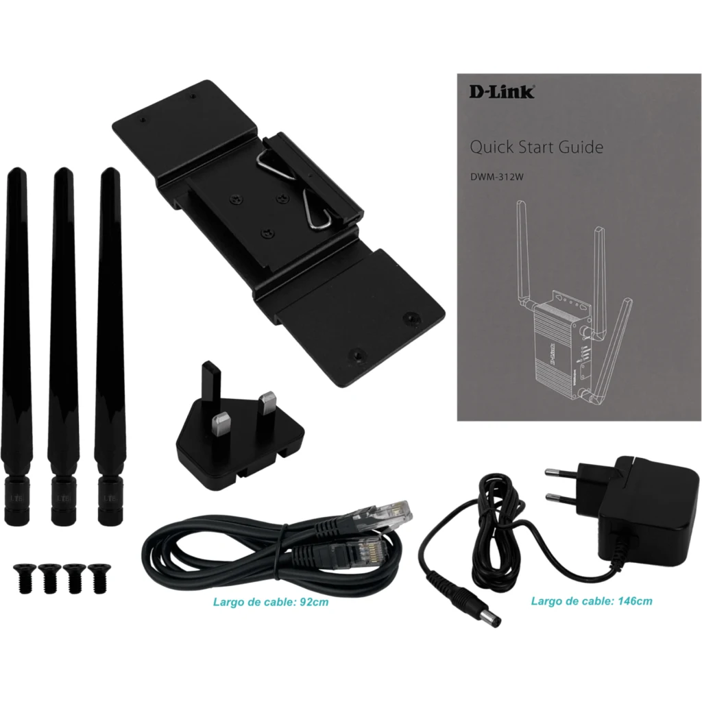 Imagen 5 de Router Industrial D-Link DWM-312W, 4G LTE 150Mbps, 2 SIM, 1 WAN/LAN Wi-Fi 2.4GHz