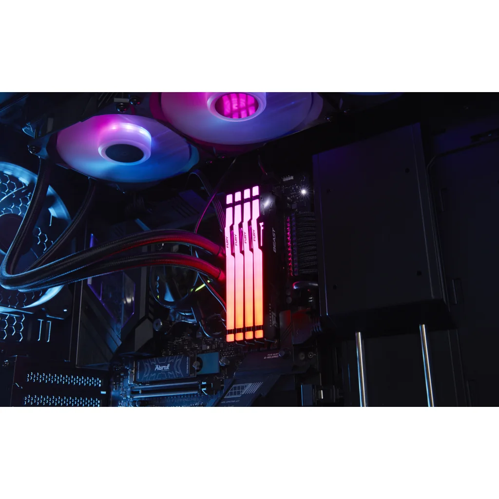Imagen 9 de Memoria RAM 16GB DDR5 6400MHz DIMM CL32 1.4v 288p Kingston FURY Beast RGB Expo 