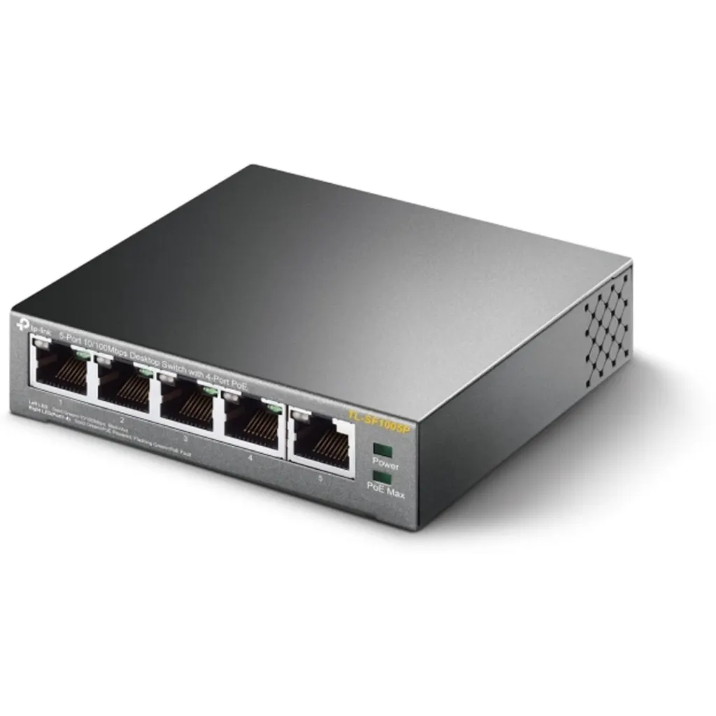 Imagen 3 de Switch TP-Link TL-SF1005P, 5 Puertos RJ45, 10/100 Mbps, Protección de sobrecarga