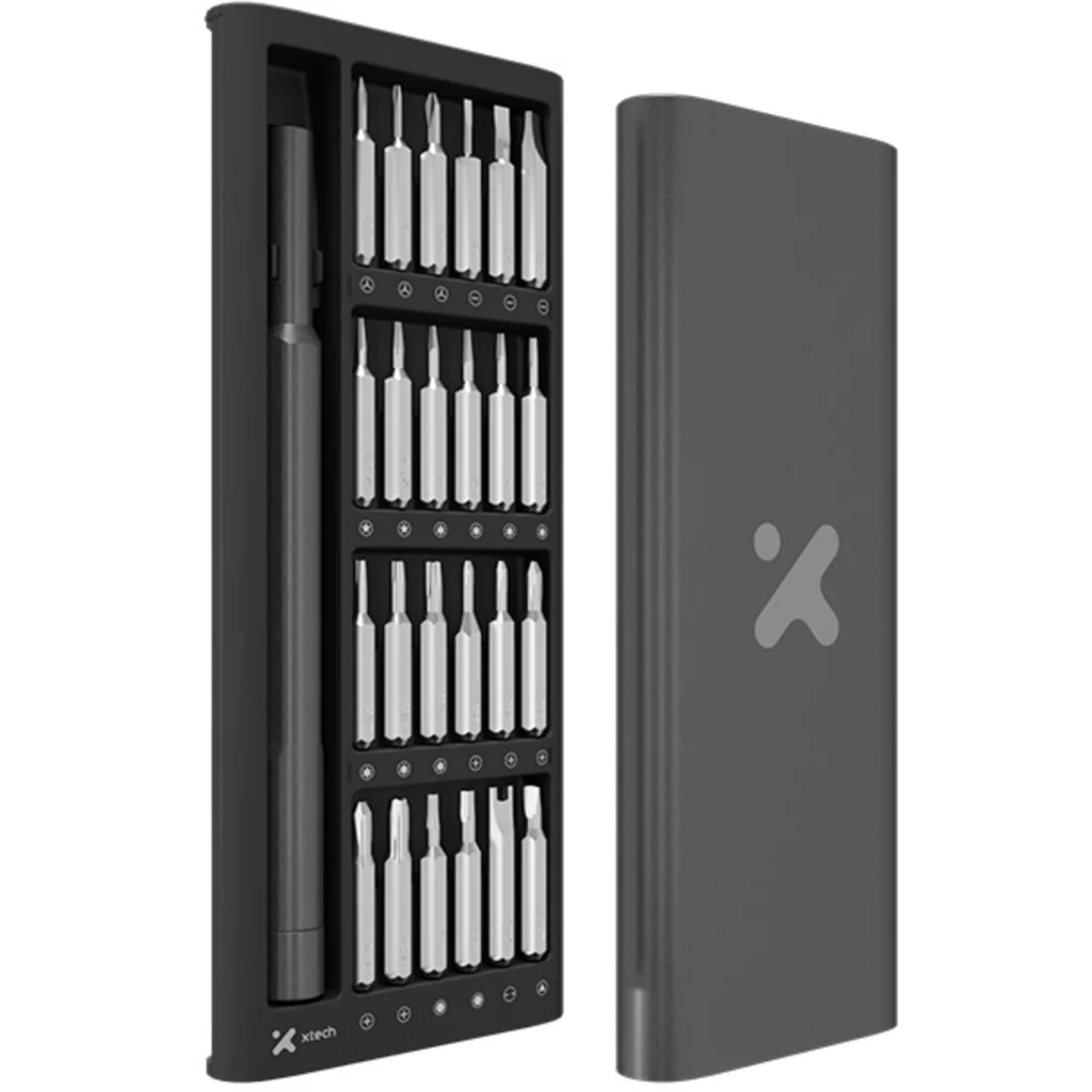 Imagen 2 de Xtech - 25-in-1 High-Precision Screwdriver Kit - S2 Steel and Al Alloy XTA-820
