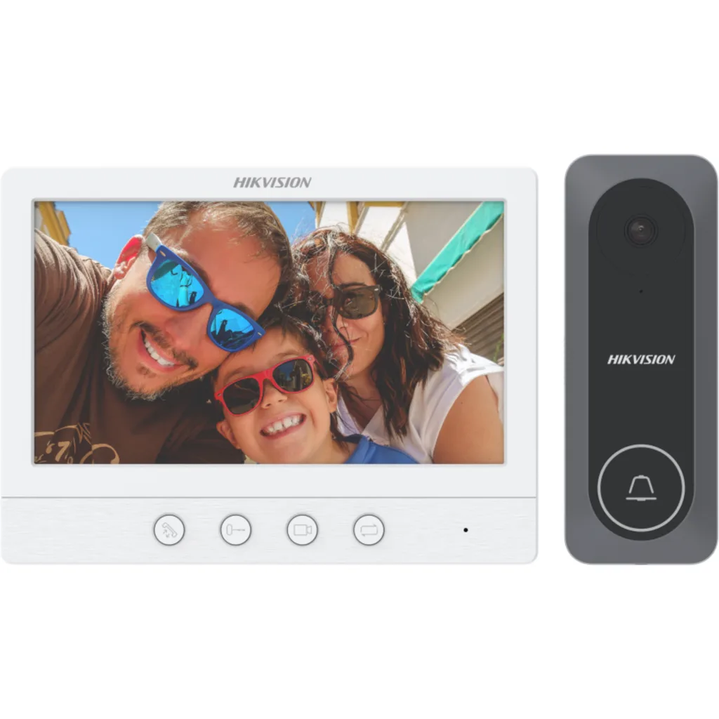 kit Video Portero Analogo HD 4 Hilos DS-KIS212(B) Hikvision