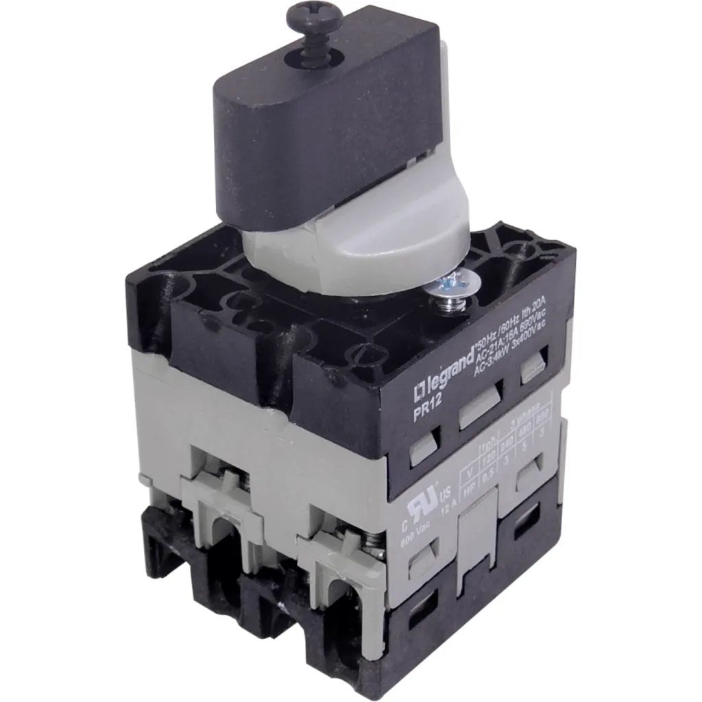 LEGRAND Conmutador de Fase Interruptor 1-0-2 16A 500V 3-pos