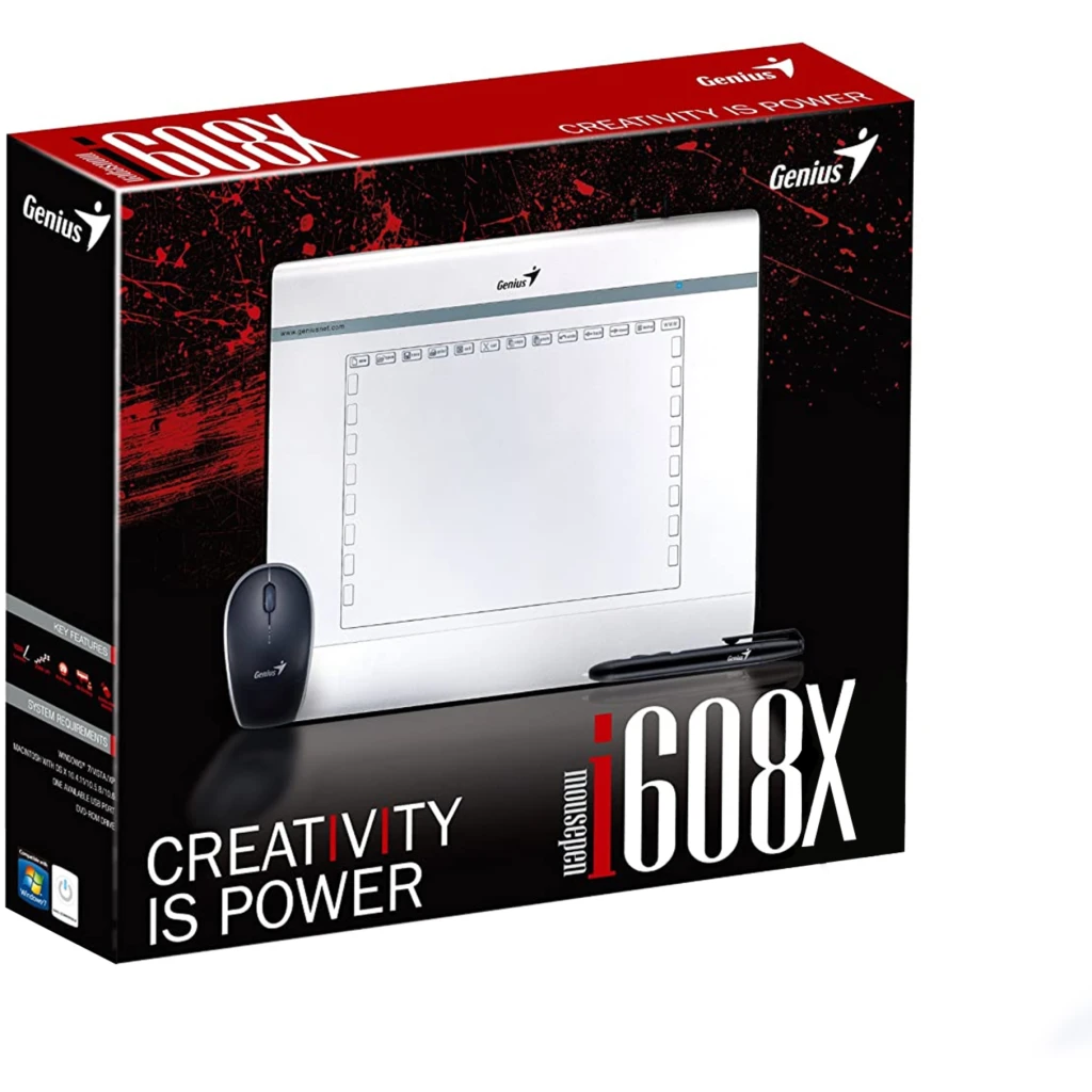 Imagen 3 de Tableta Digitalizadora para Diseño Genius MousePen i608X 6"*8" Interfaz USB