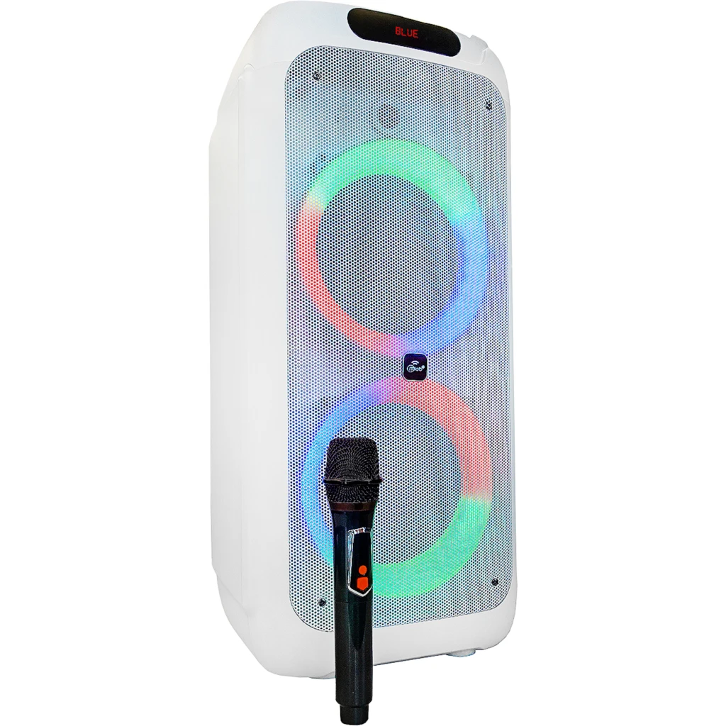 Imagen 1 de MLAB PARLANTE FLAMING POWER BASS 10" x 2 MICROFONO INALAMBRICO W