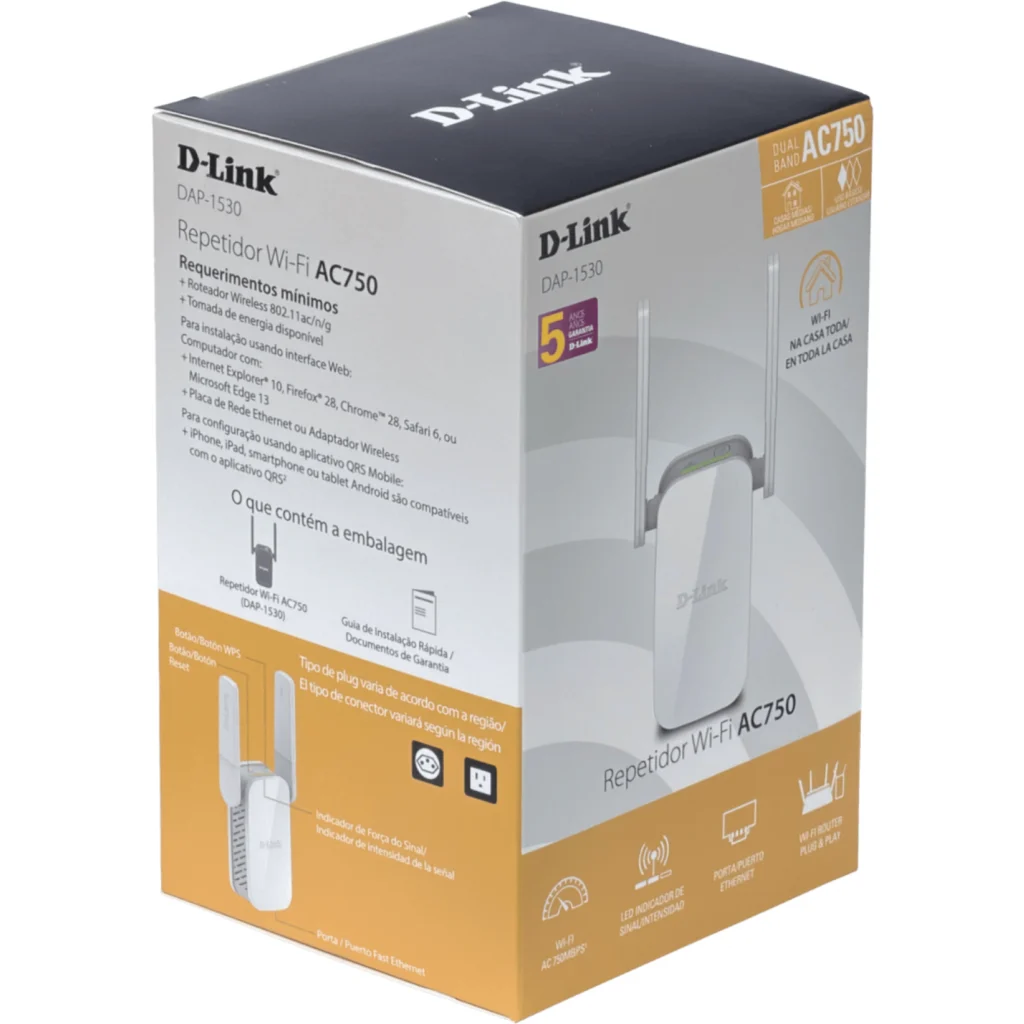 Imagen 5 de Repetidor D-Link DAP-1530 AC750 Dual Band Wi-Fi Range Extender 2.4&5 Ghz