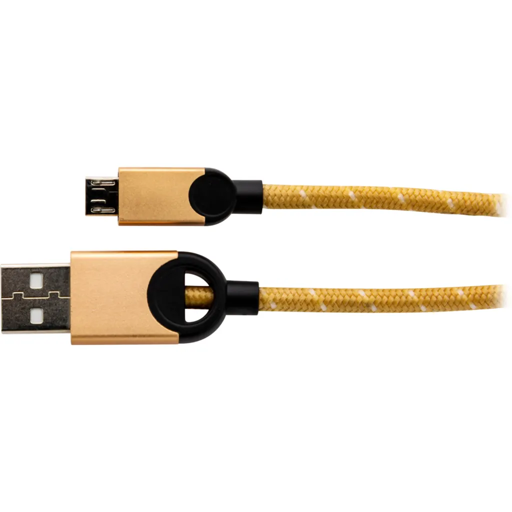 DLC2618G CABLE MICRO USB 1.2 MTS TRENZADO GOLD