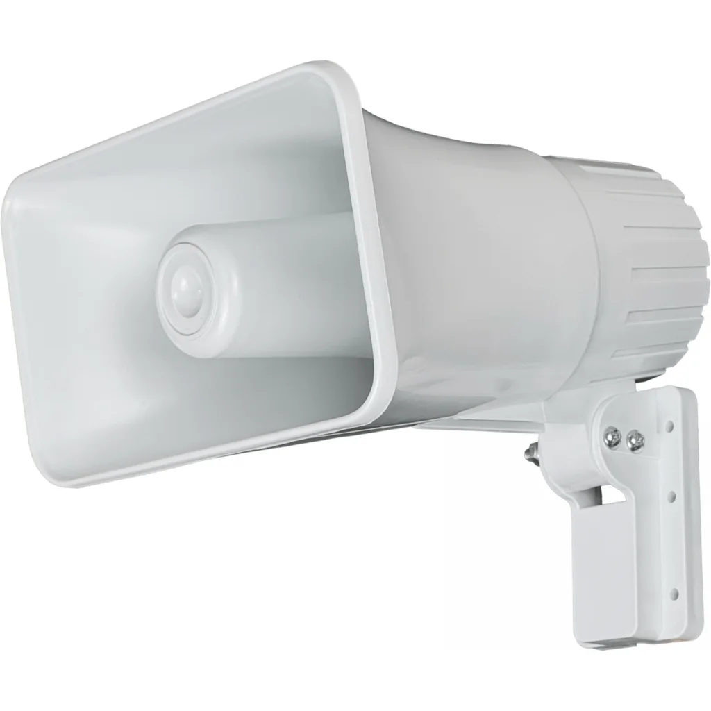 Imagen 1 de Sirena Blanca 30W 12VDC 118dB watt doble tono exterior 12V