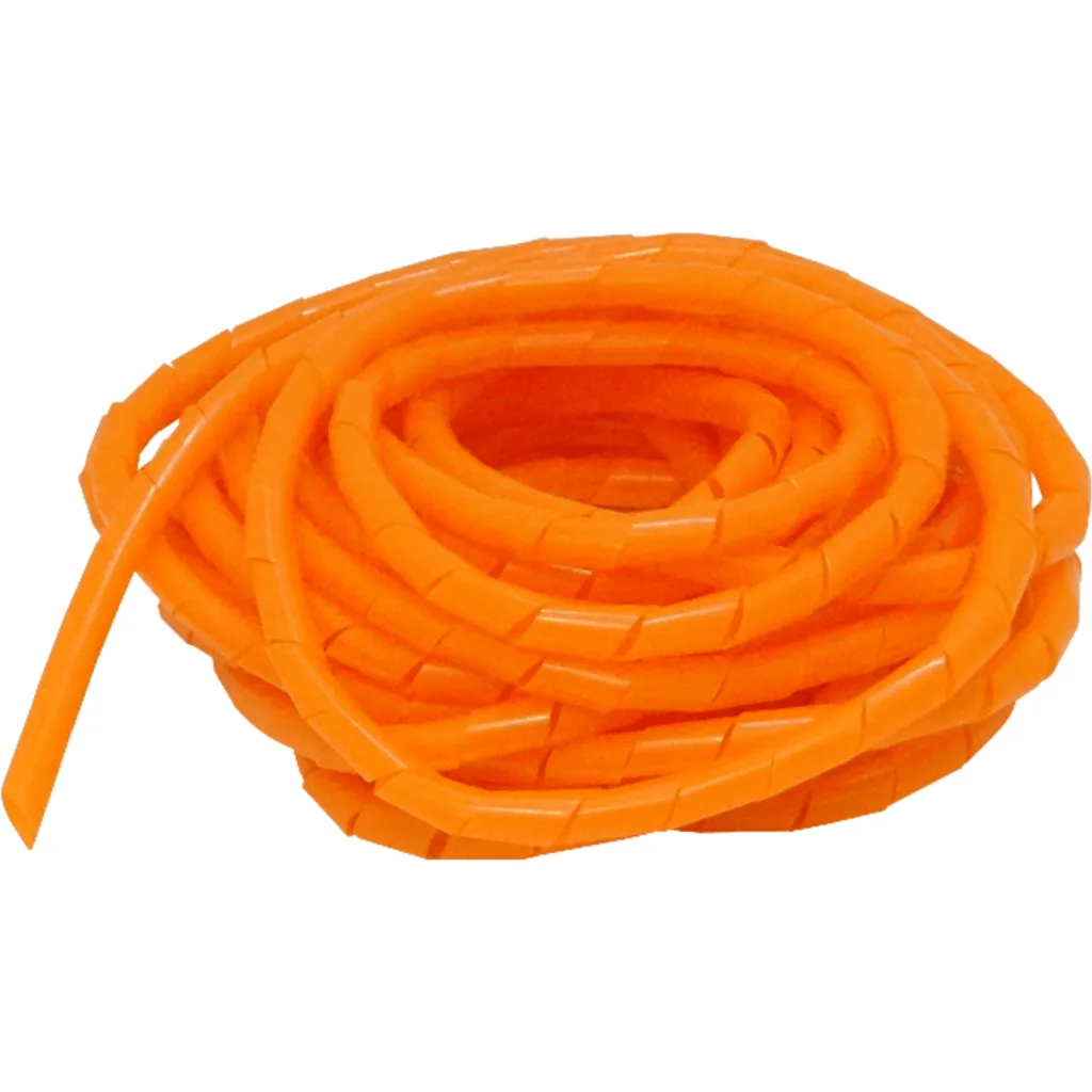Imagen 1 de PE Naranjo 12mt 12/15/0,85mm Espiral Atrapa Cable Ordenador