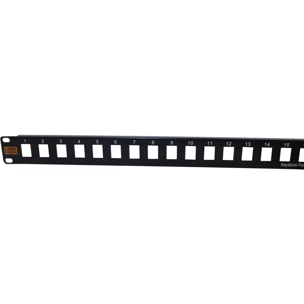 Soporte Patchpanel Linkmade PP116L, Metal 16 Keystone Sin Soporte 1U Vacio Unloa