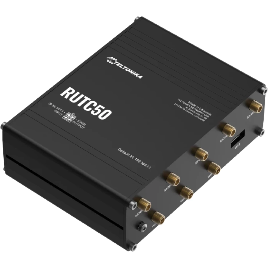 Imagen 2 de Router Teltonika RUTC50 WIFI 6 Doble Banda MIMO Doble SIM 1*WAN 4*LAN IP30