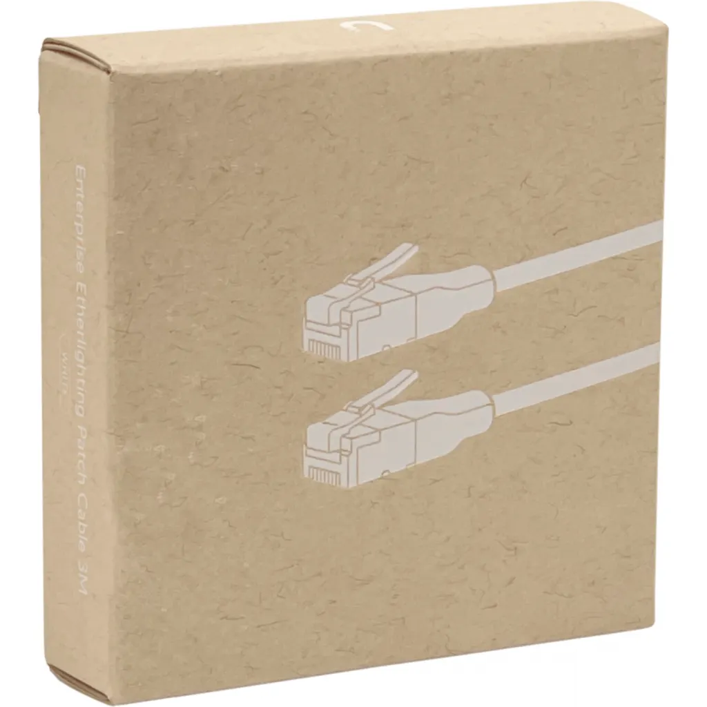 Imagen 3 de UI 3mt Cable Etherlighting Blanco Cat6a UACC-CABLE-PATCH-EL-C6A-3M-W
