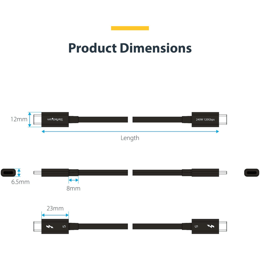 Imagen 5 de Cable Thunderbolt 5 Certificado de 1m