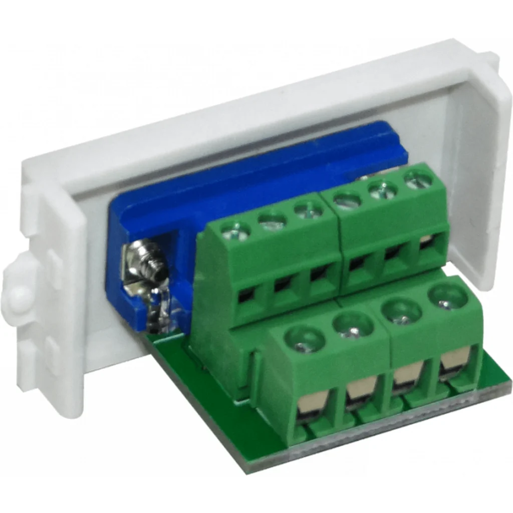 Modulo VGA DB15-Hembra-Regleta-10p DE-15/HH HD15-3-Filas p/FQ1-FQ2-FQ3