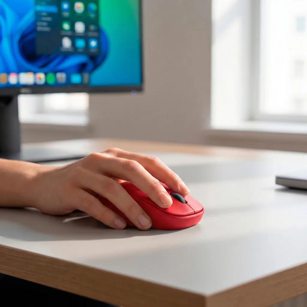 Imagen 3 de Mouse inalambrico Maxell MOWL-100 RED