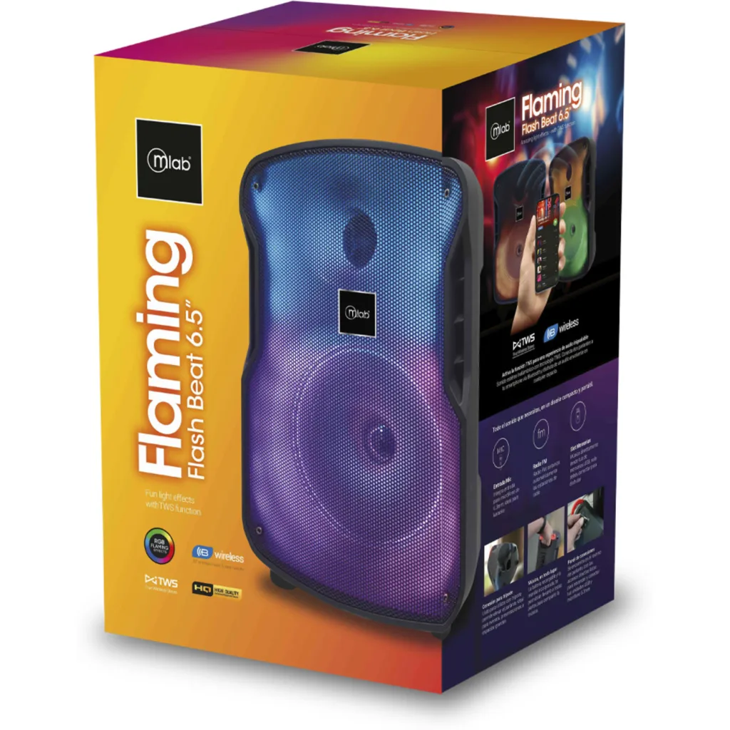 Imagen 5 de MLAB PARLANTE FLAMING FLASH BEAT 6,5"