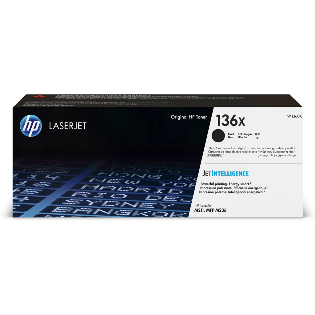 Toner HP 136X NEGRO para LJ M209/M211/M233/M234/M236, 2600 Páginas