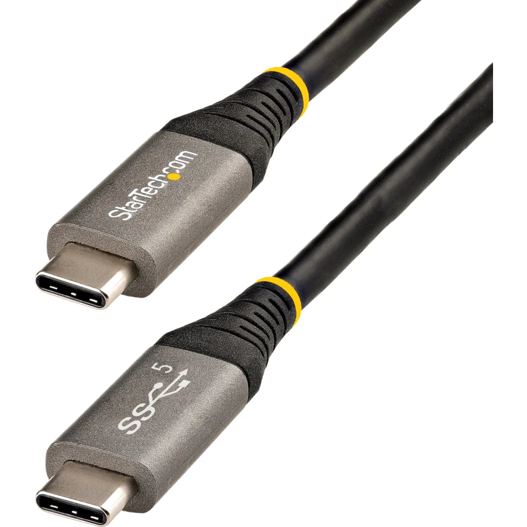 Cable USB Tipo-C 3.2 Gen1 M/M 5Gbps PD 100W 5A Modo Alto DP 2mt Negro - StarTech