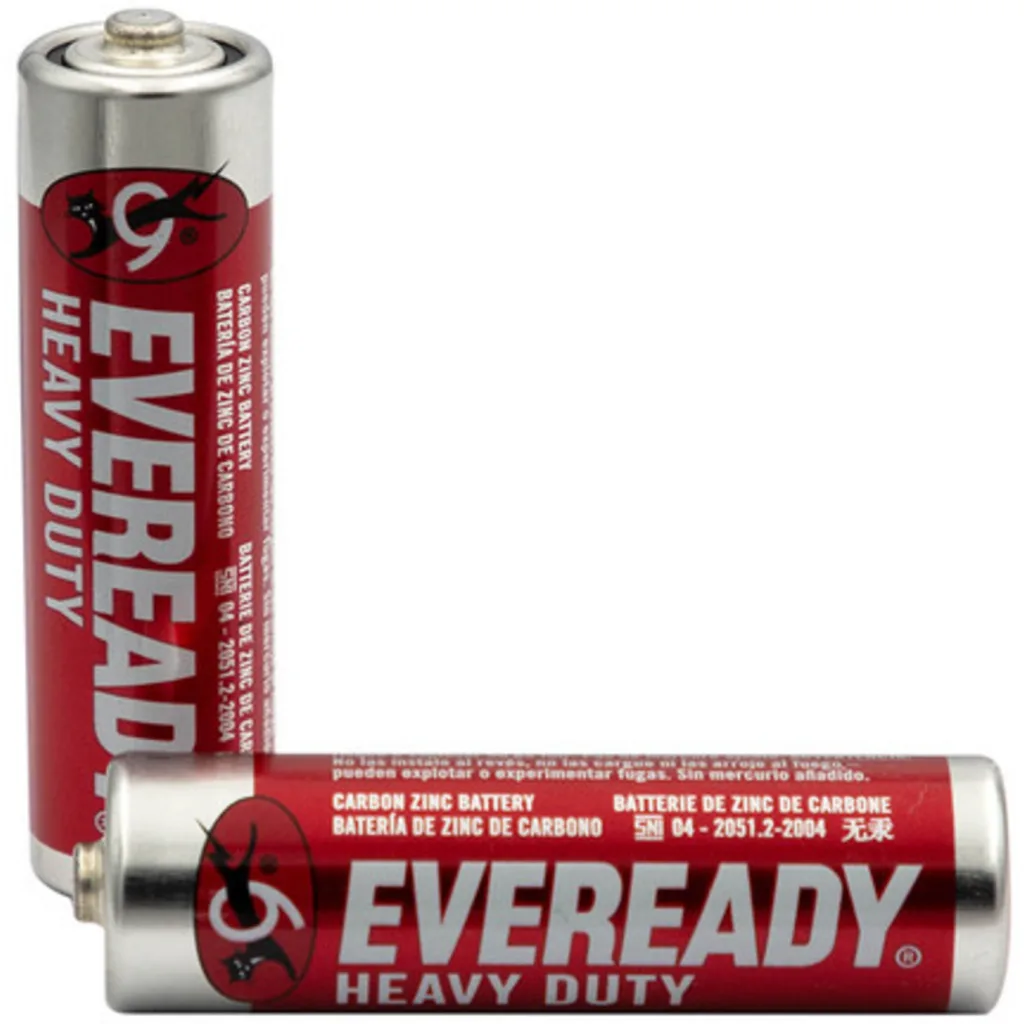 EVEREADY PILA 2AA CARBON ROJA BLIS X 24 UN