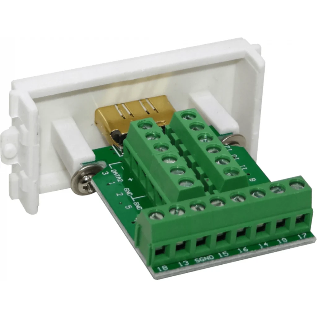 Modulo 1-HDMI Hembra-Regleta-20p para Placa Multimedia FQ1-FQ2-FQ3